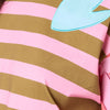 Warm Winter Stripe Oversized Tee