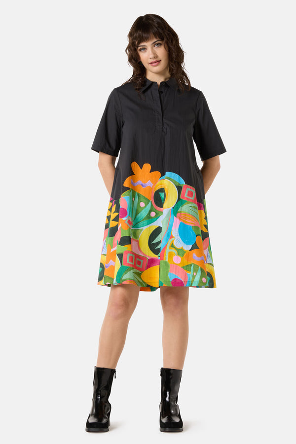 Gorman - Warm Winter Smock Dress - print