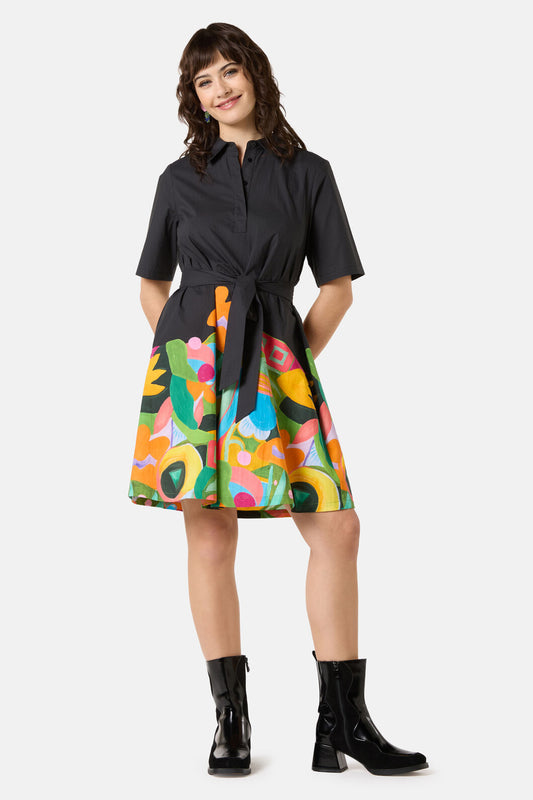 Gorman - Warm Winter Smock Dress - print