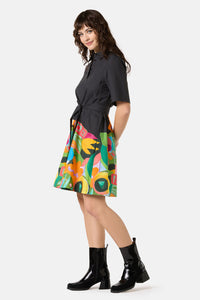 Gorman - Warm Winter Smock Dress - print