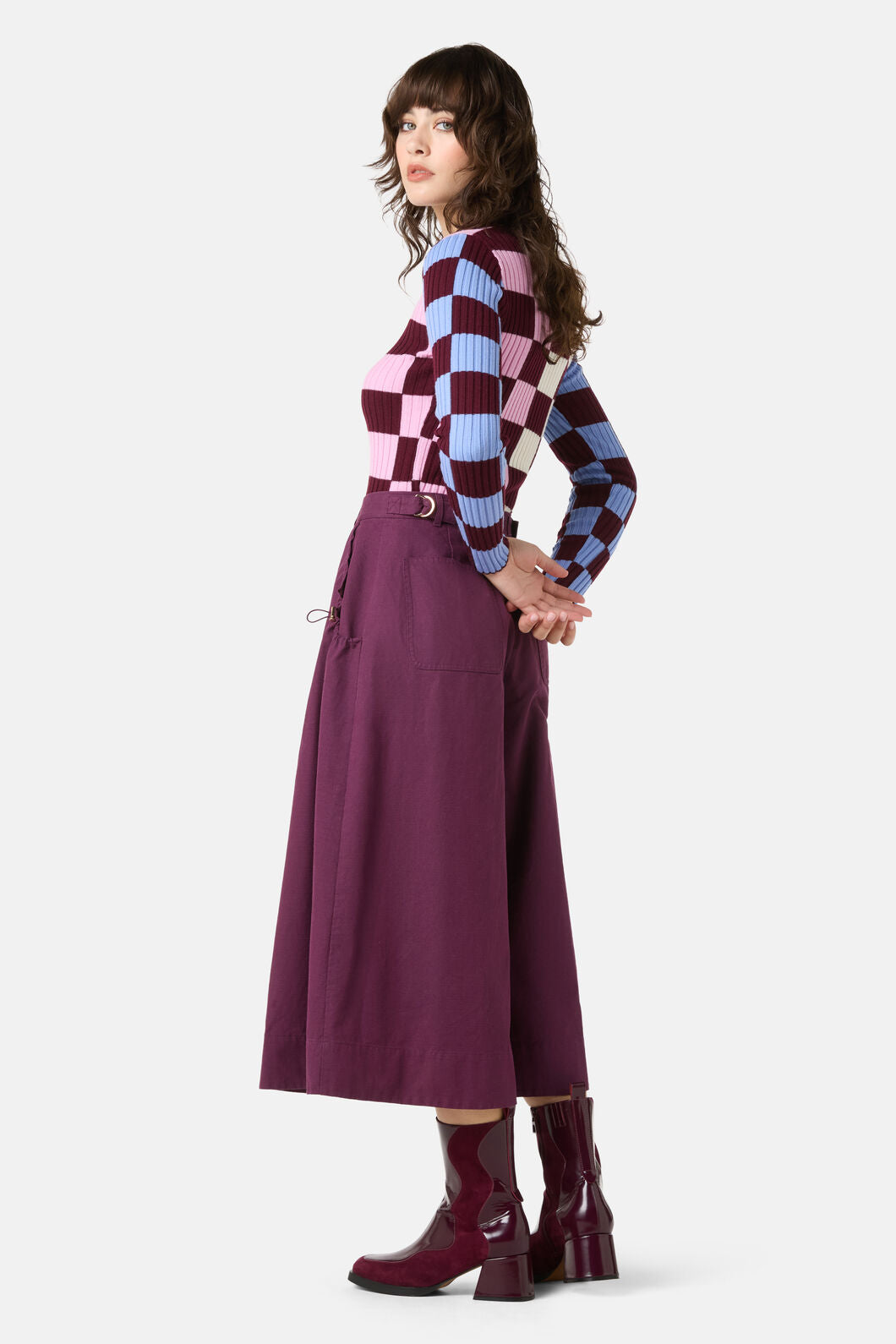 Gorman - Monica Toggle Skort - deep-purple