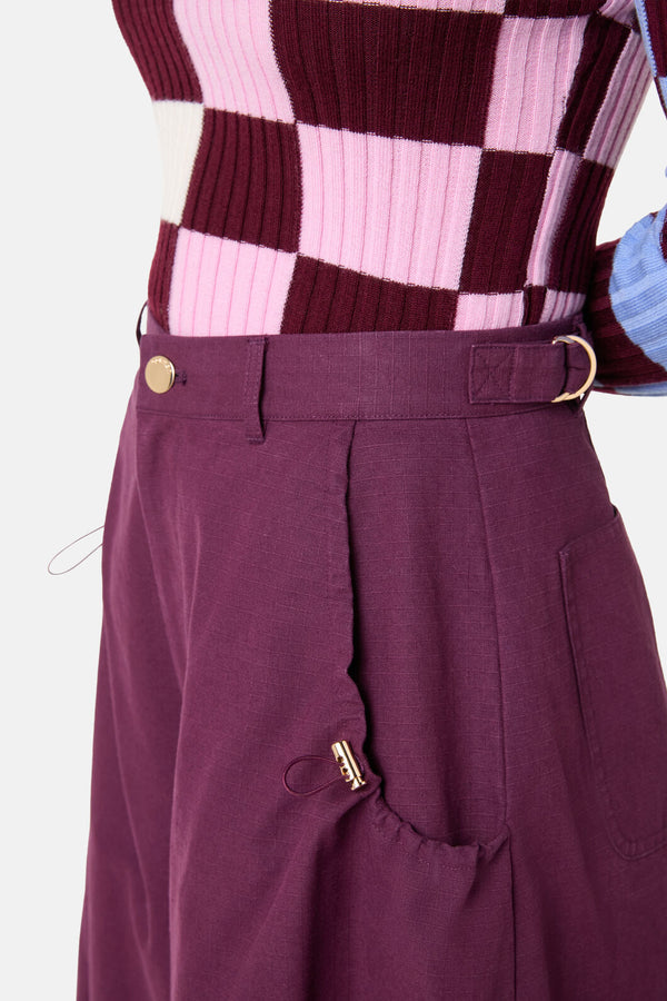 Gorman - Monica Toggle Skort - deep-purple