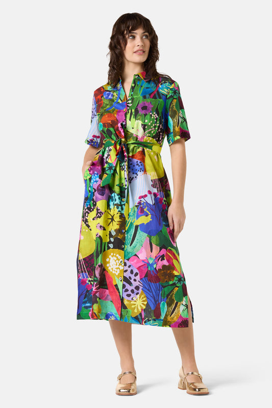Gorman - Electric Eden Shirt Dress - print