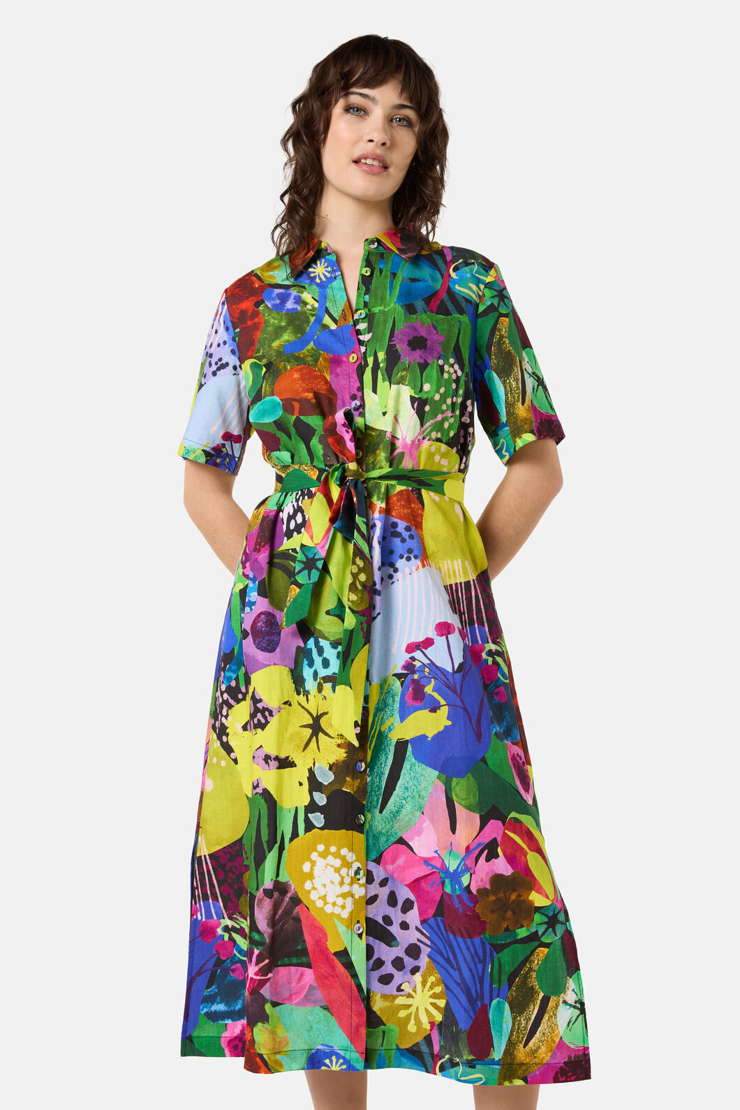 Gorman - Electric Eden Shirt Dress - print