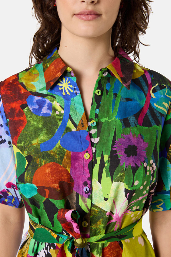 Gorman - Electric Eden Shirt Dress - print