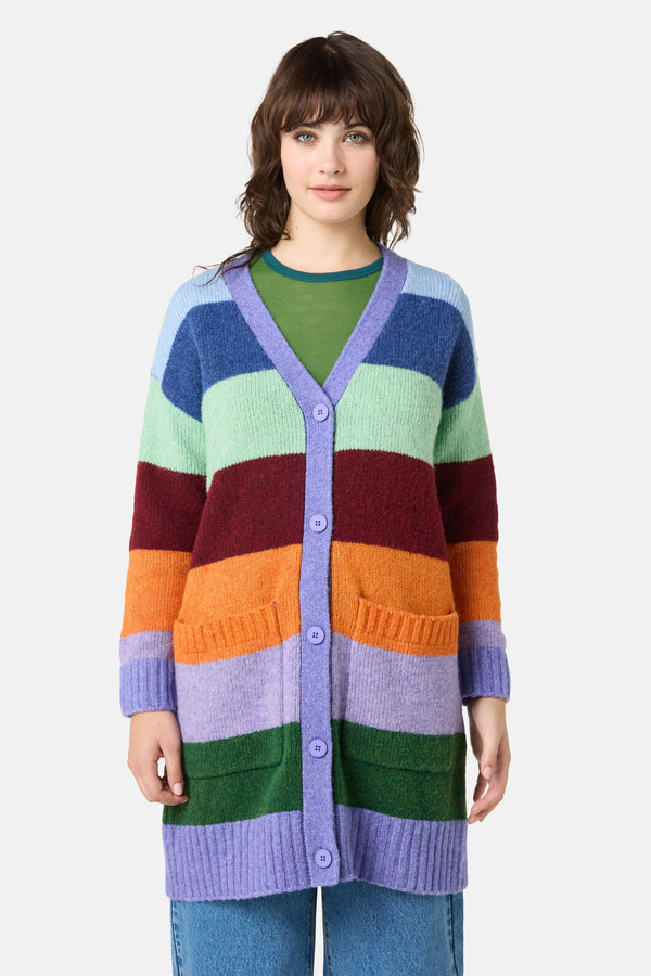 Gorman - Palette Pop Wide Stripe Cardigan - stripe