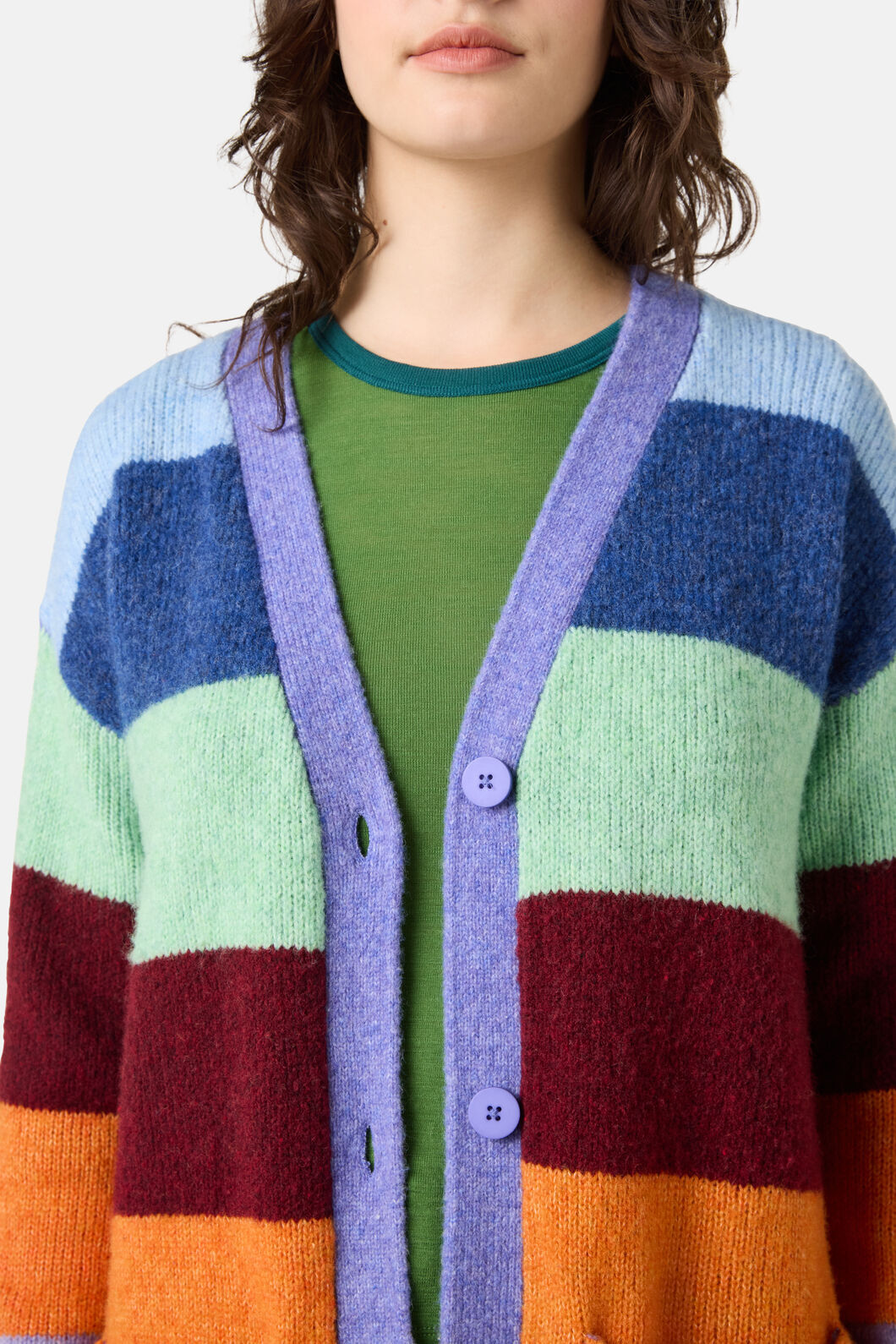 Gorman - Palette Pop Wide Stripe Cardigan - stripe