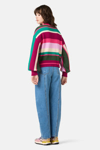 Gorman - Sporty Stripe Jumper - pink