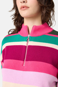 Gorman - Sporty Stripe Jumper - pink
