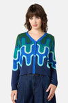 Gorman - Squiggle Cardigan - stripe