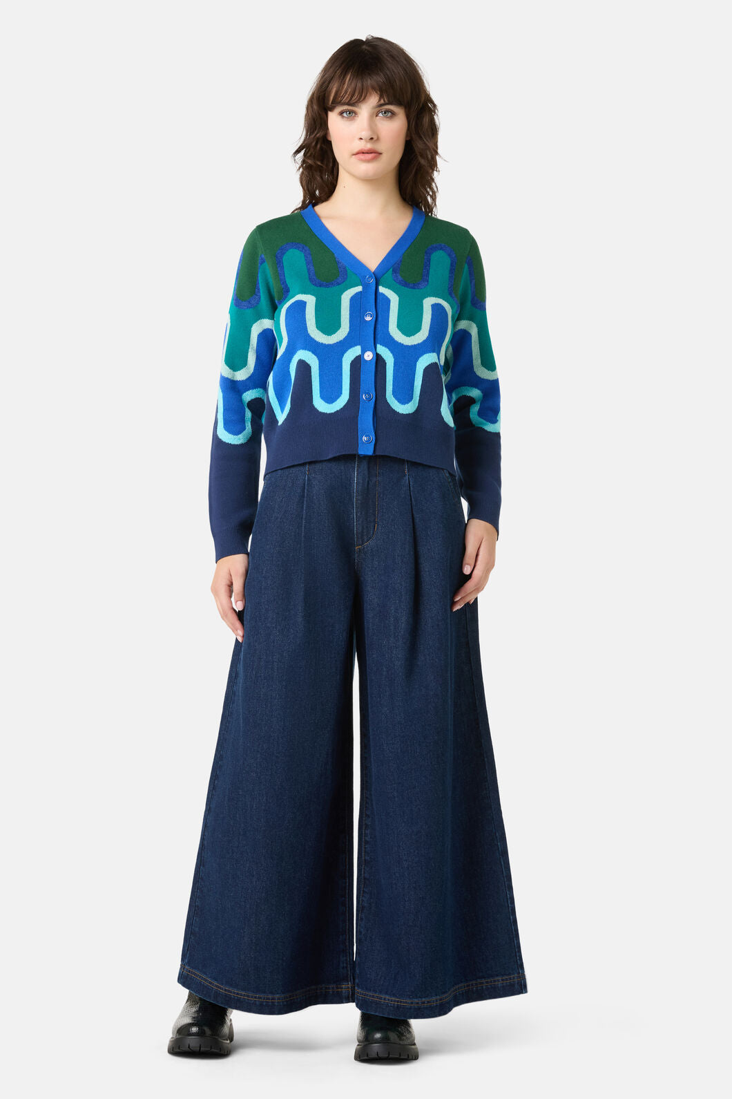 Gorman - Squiggle Cardigan - stripe