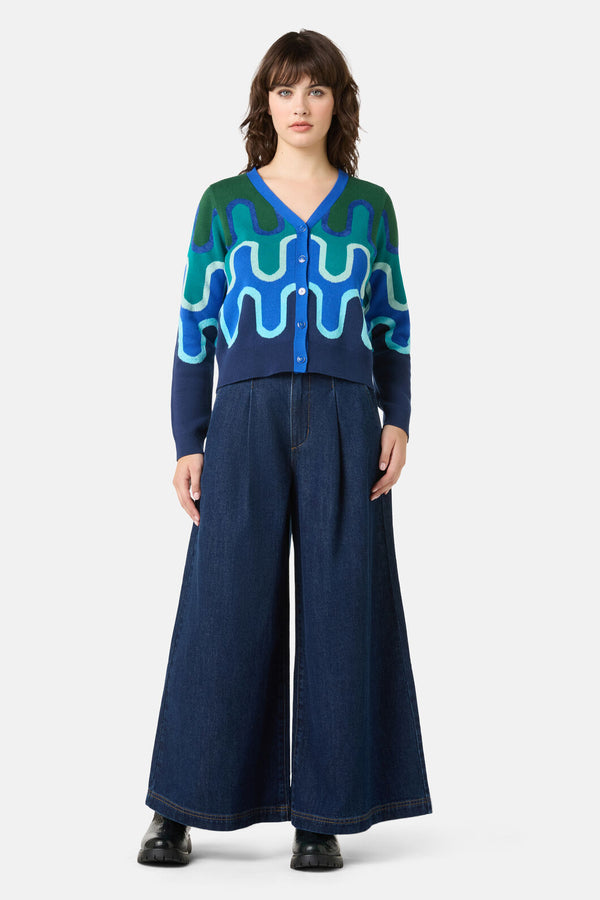 Gorman - Squiggle Cardigan - stripe
