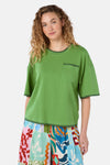 Gorman - Border Embroidery Relaxed Tee - green
