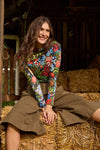 Gorman - The Garden Merino Polo - print