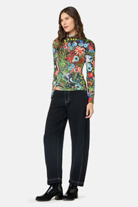 Gorman - The Garden Merino Polo - print