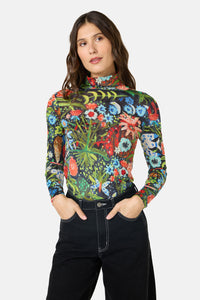 Gorman - The Garden Merino Polo - print