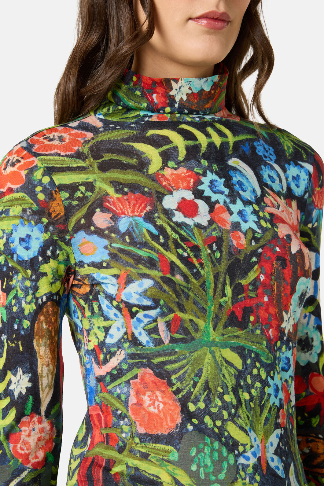 Gorman - The Garden Merino Polo - print