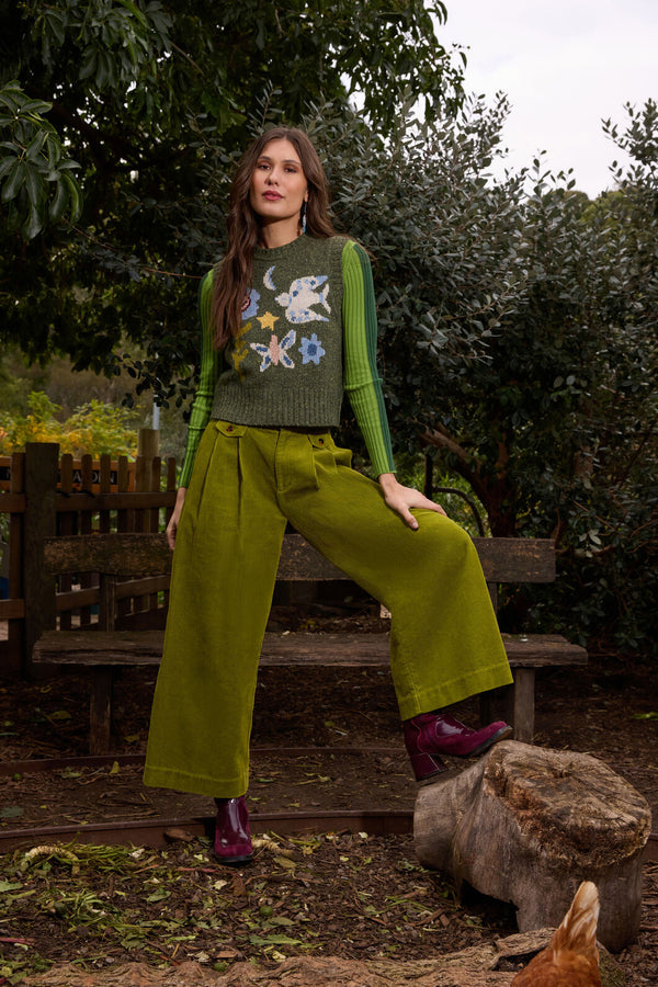 Gorman - Emilio Cord Pants - green