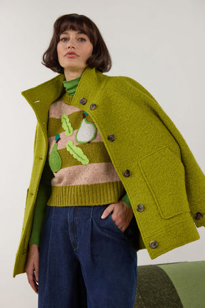 Gorman - Zoe Wool Coat - light-green