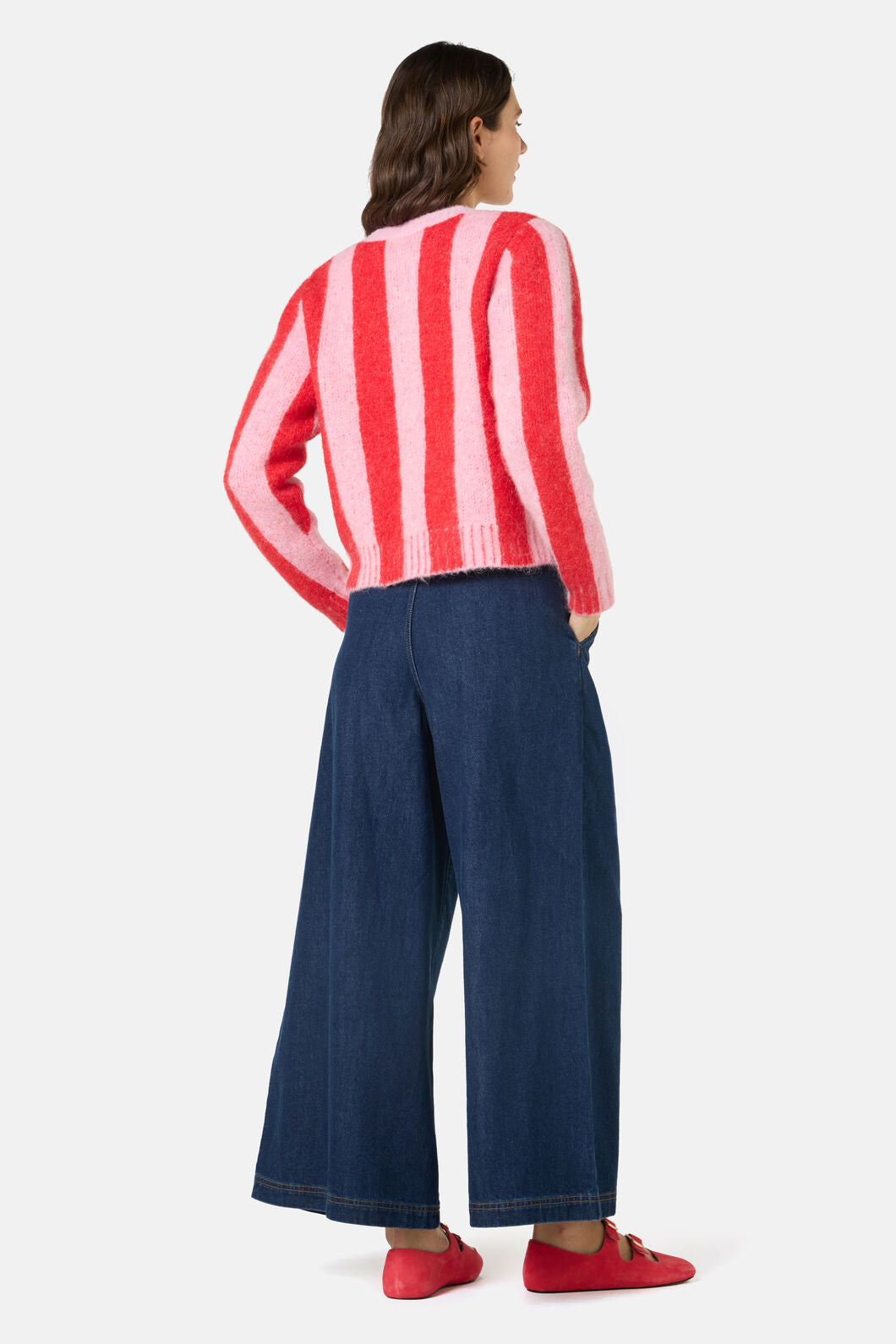 Gorman - Stripe City Cardigan - red