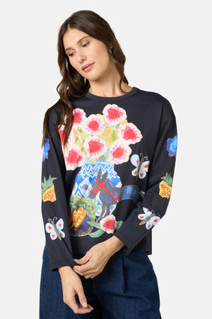 Gorman - Garden Table Long Tee - black
