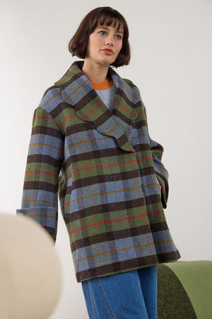 Gorman - Farm To Table Check Coat - blue