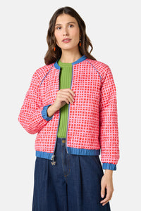 Gorman - Garden Bed Denim Bomber Jacket - blue