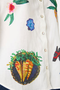 Gorman - Garden Table Shirt - white