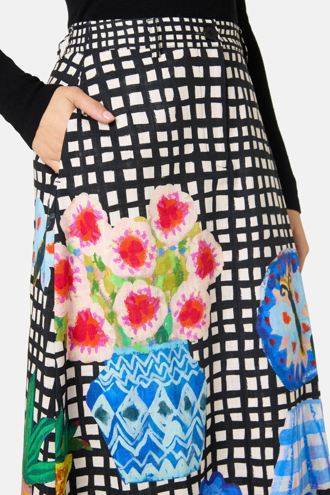 Gorman - Garden Table Midi Skirt - print