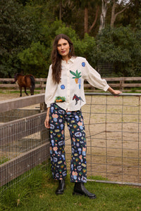 Gorman - Garden Table Denim Jean - print
