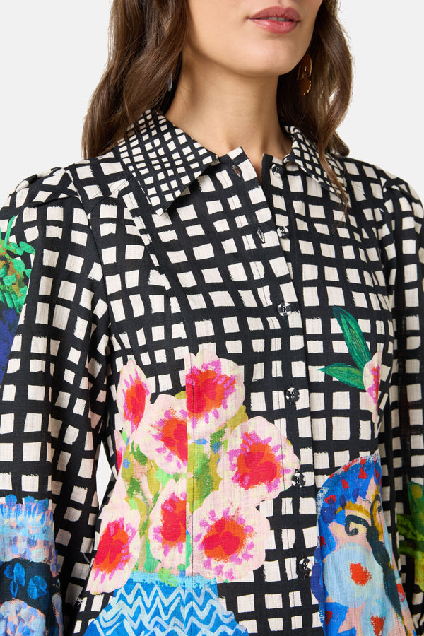 Gorman - Garden Table Shirt Dress - print