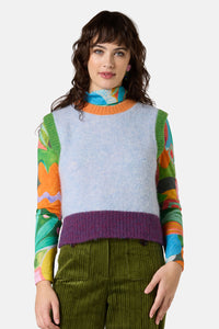 Gorman - Delilah Alpaca Knit Vest - blue