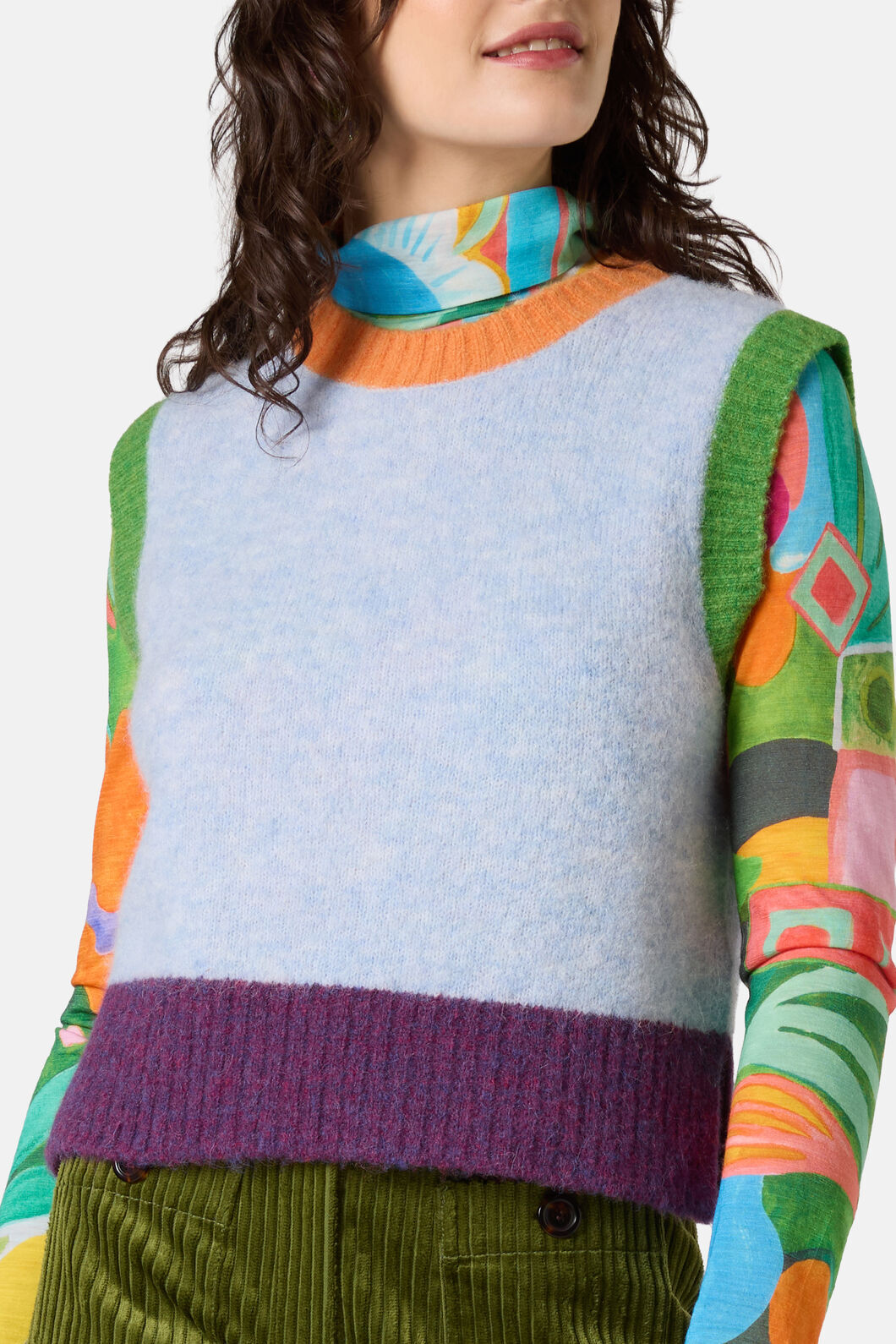 Gorman - Delilah Alpaca Knit Vest - blue