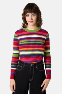 Gorman - Stripe Tease Knit Top - stripe