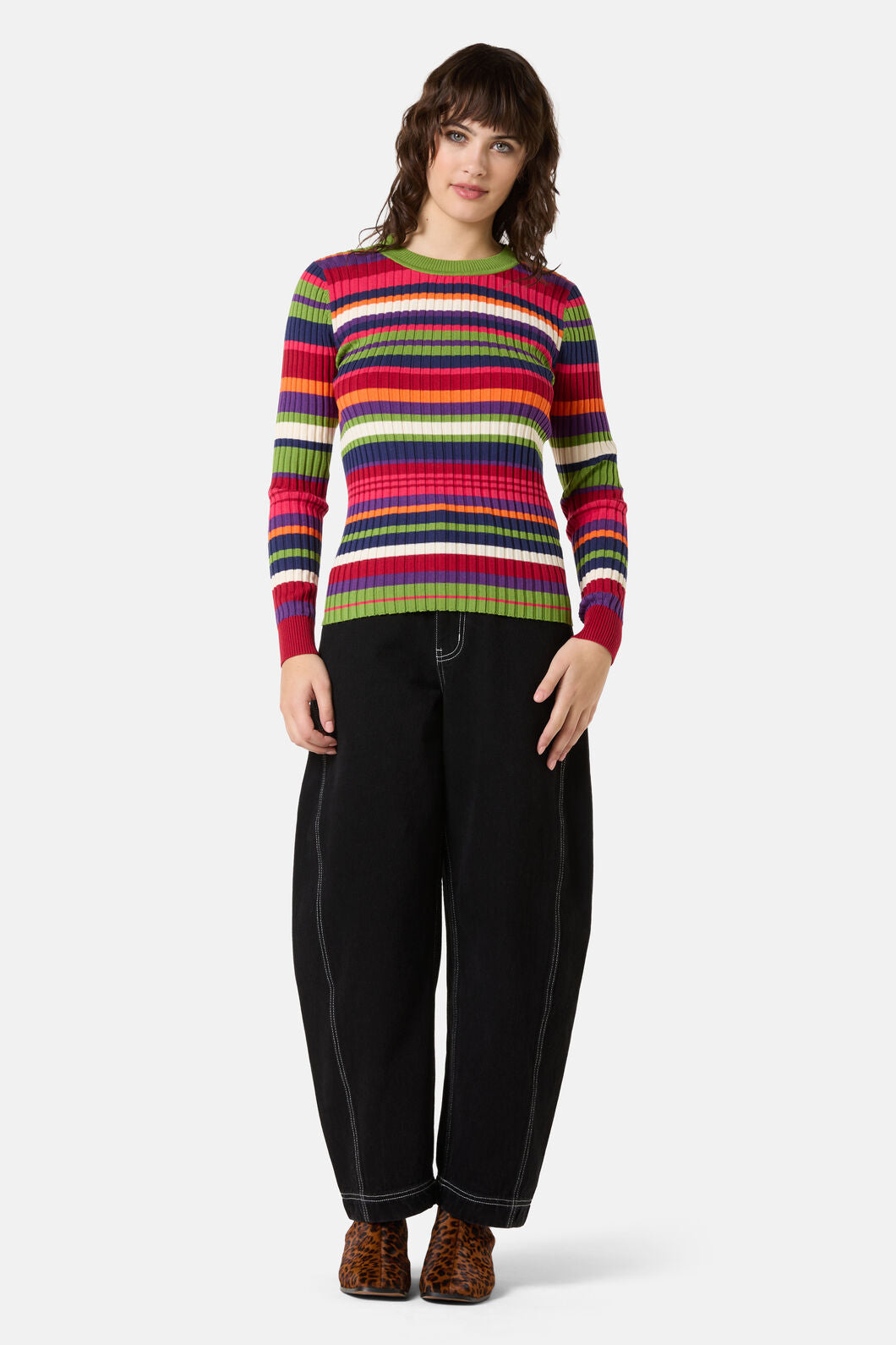 Gorman - Stripe Tease Knit Top - stripe