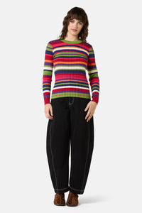 Gorman - Stripe Tease Knit Top - stripe