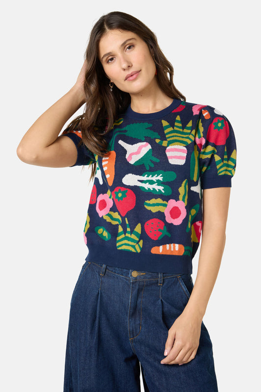 Gorman - Garden Table Knit Top - multi