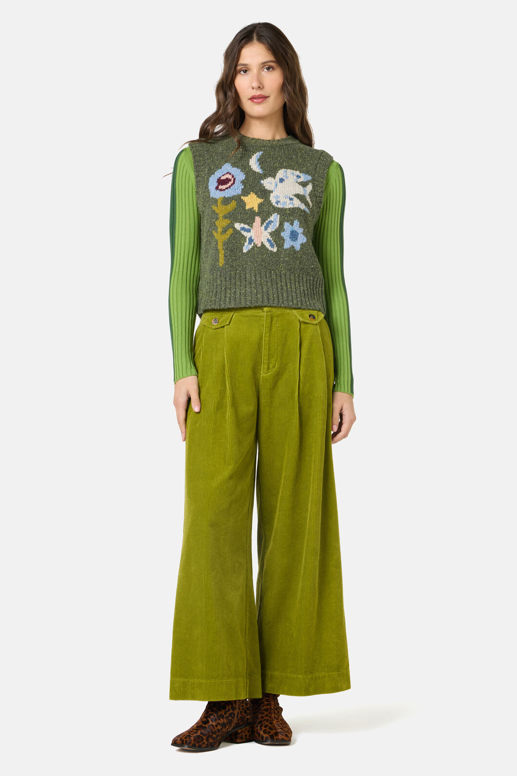 Gorman - The Garden Wool Vest - green