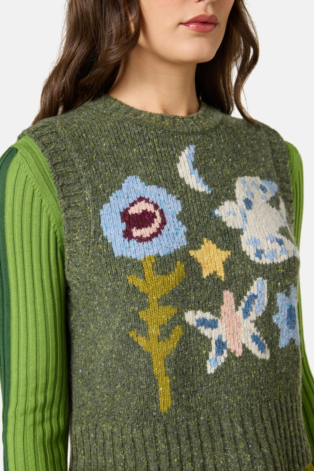 Gorman - The Garden Wool Vest - green