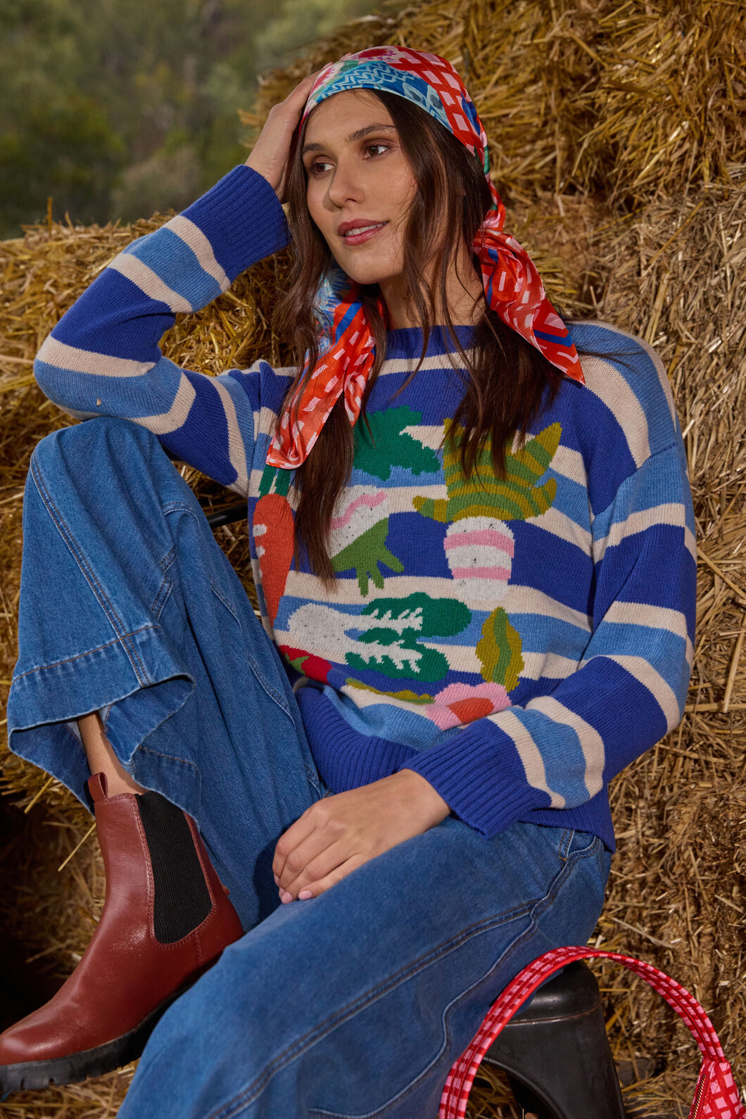 Gorman - Garden Table Wool Jumper - multi