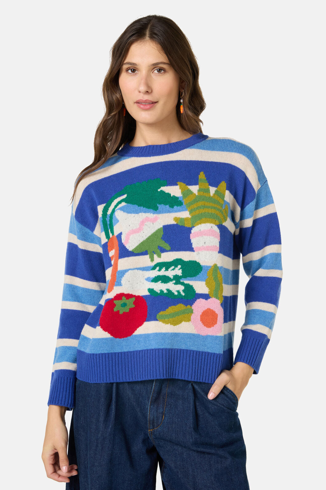 Gorman - Garden Table Wool Jumper - multi
