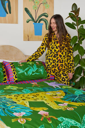 Gorman - Leopard Long PJ Set - print