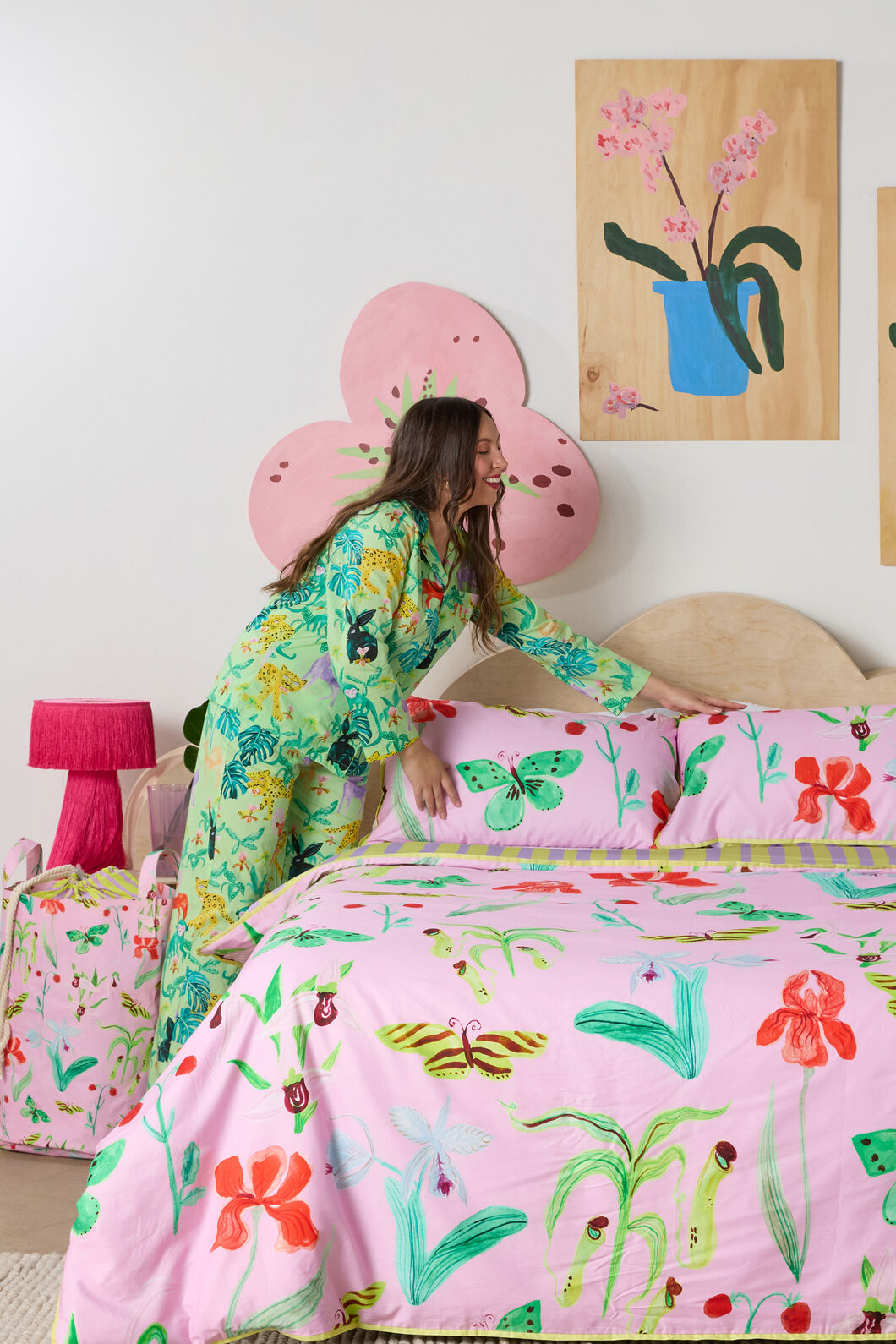 Gorman - Orchid Safari Long PJ Set - print