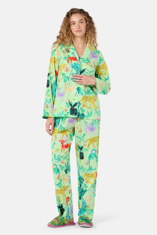 Gorman - Orchid Safari Long PJ Set - print