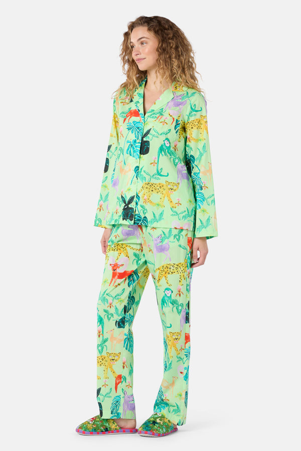 Gorman - Orchid Safari Long PJ Set - print