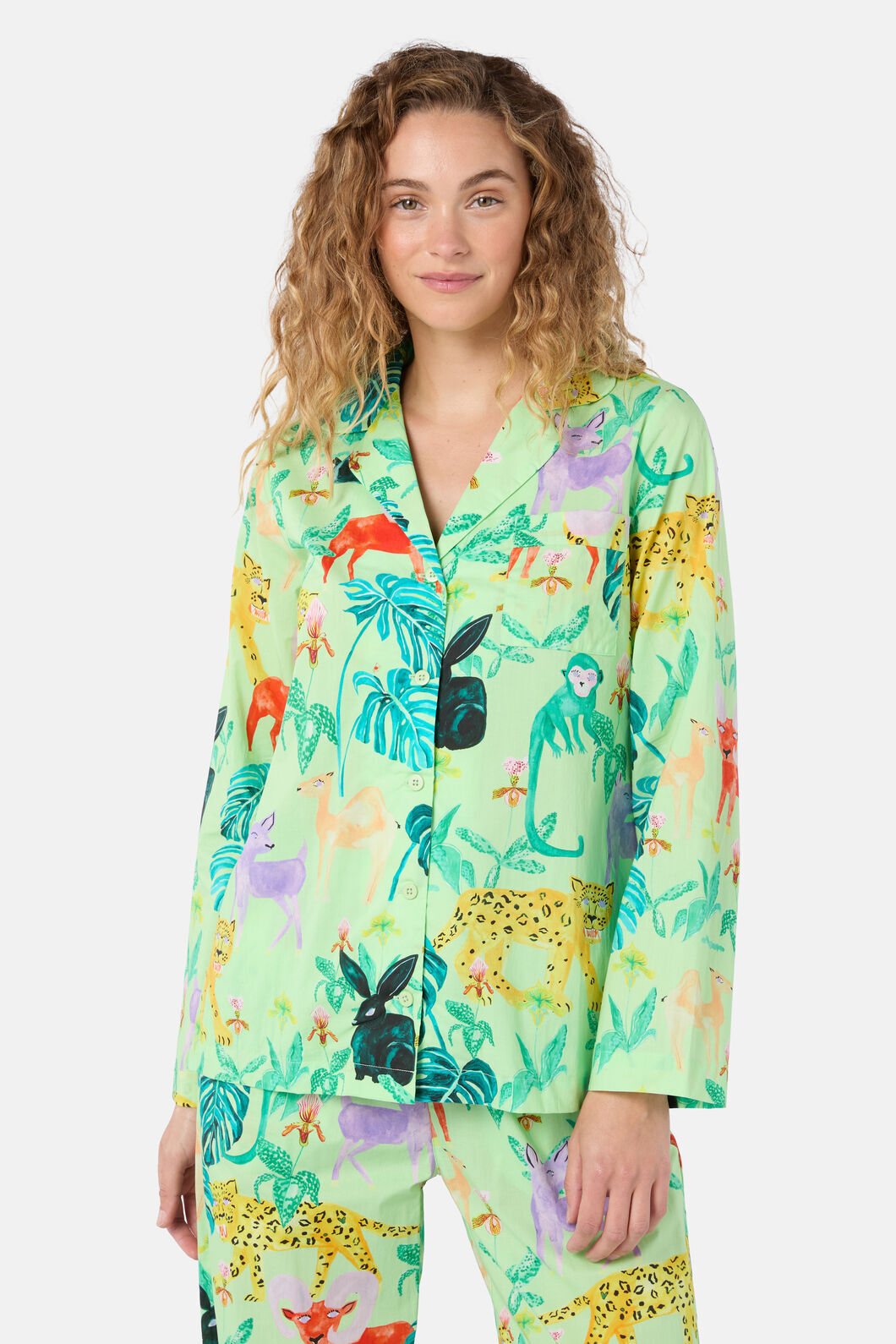 Gorman - Orchid Safari Long PJ Set - print