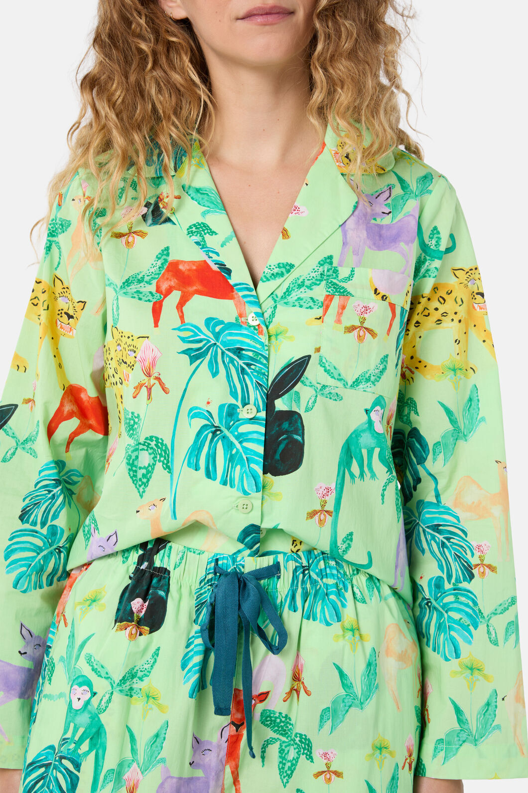 Gorman - Orchid Safari Long PJ Set - print