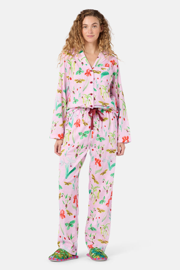 Gorman - Electric Eden Long PJ Set - print