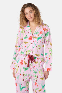 Gorman - Electric Eden Long PJ Set - print