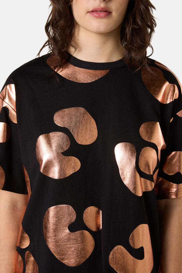Gorman - Leo Rising Foil Oversized Tee - print